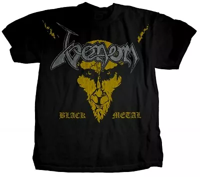 VENOM Cd Cvr Silver & Gold BLACK METAL Official SHIRT 2XL New Welcome At War • $31.99