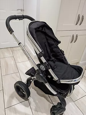 ICandy Peach 3 Grey Truffle/Black Travel System 3 In 1 Pushchair Stroller Pram • £75