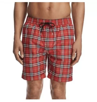 NEW Burberry Men’s Guildes Swim Trunks Shorts Red Size L • $249.98