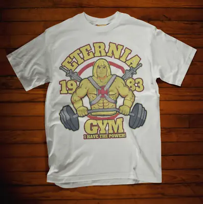 He Man T-Shirt Eternia Gym Power TV Skeletor Training 80s 90s Tee Retro • £5.99