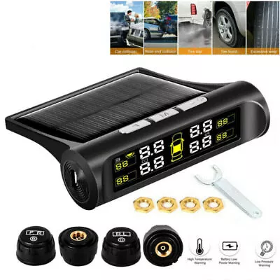 LCD Digital Display Car TPMS Tire Pressure Temp Monitor System W/External Sensor • $22.79