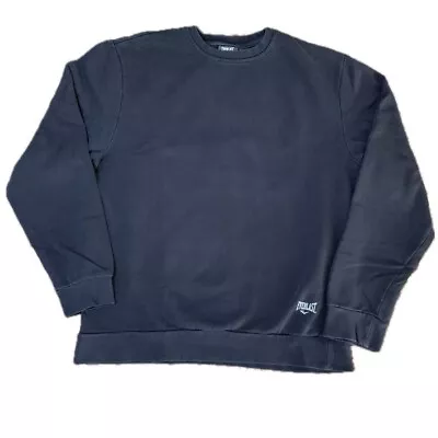 EverLast Faded Black Crewneck Sweatshirt Logo By Waist Line Size M @ebay • $14