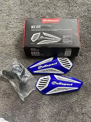 POLISPORT MX Air Handguards Blue / White 8308400006 Blue | White 64-8308406 • $24.99