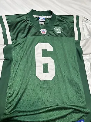 New York Jets Mark Sanchez Sewn Green NFL Reebok Jersey Size 48 Infield • $20