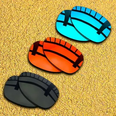 3 Pairs Lenses Replacement For-Oakley Felon Polarized-Black&Ice Blue&Orange Red • $19.79