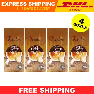 4 X Boxes Issaline Gourmet Cafe Latte 100% Ganoderma Lucidum Extract Coffee • $139