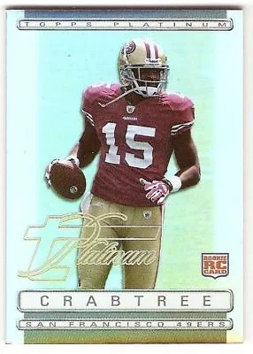 Michael Crabtree 2009 Topps Platinum Rookie Refractor 131 Serial #/1549 Sf 49ers • $3.29