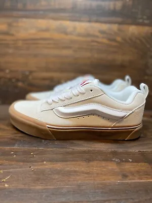 Vans Knu Skool Skate Women Shoes Sneakers Marshmallow/Gum Sole VN0009QCWHT • $69.99
