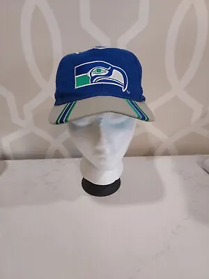 Seattle Seahawks Snapback Hat Vtg Rare Style Eastport • $17.99