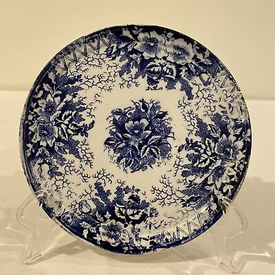 Antique Rare  Royal Bonn Bread Plate~Franz Anton Mehlem Bonn Germany BLUE FLORAL • £18.34