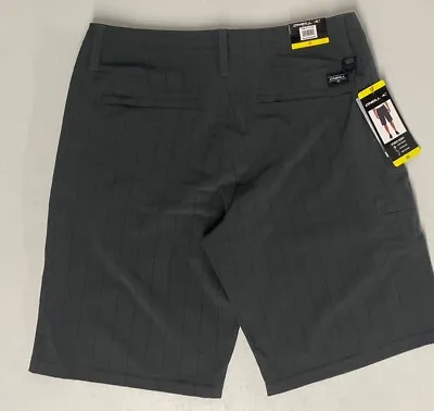 NEW O'Neill Hybrid Board Surf Shorts Men's 32 METEORITE Quick Dry Black/Gray • $24.82