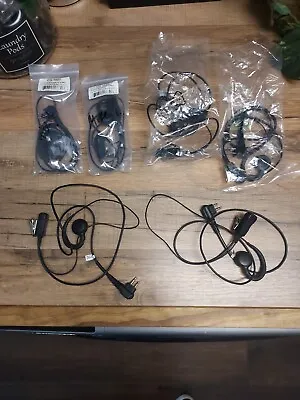 Set Of EIGHT (8) Swivel Earpieces With Mic For Motorola 2 Pin Radios  • $13.99