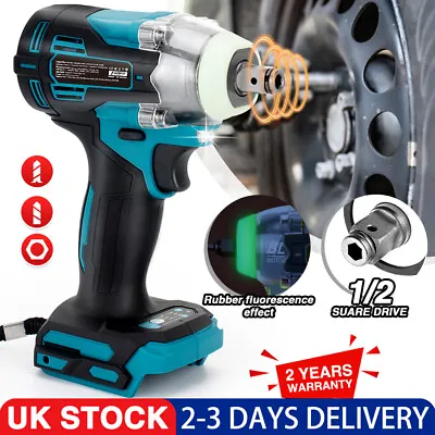 £9.50 • Buy Brushless Cordless Impact Wrench 1/2  Drive Ratchet Nut For 18V Makita Replace