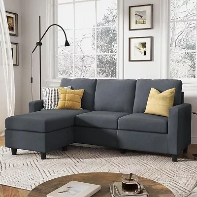 HONBAY Convertible Sectional Sofa L Shaped Couch With Reversible Chaise  • $469.99