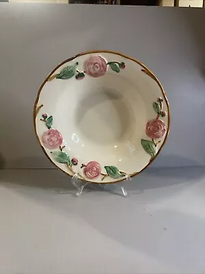 Vintage MCM Metlox Camellia Brown Trim 9.5/8” Vegetable Bowl. Poppytrail USA • $14