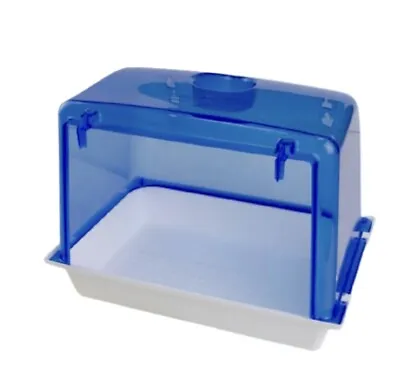 Large Plastic Cage Bath For Canary Finch Budgie With Rear/Front Hooks • £13.45
