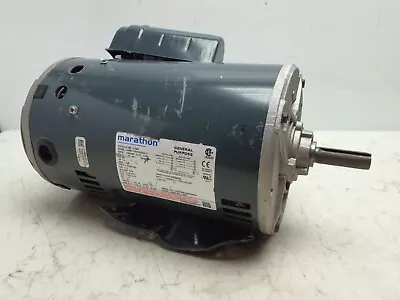 Marathon Electric Motor 1.5 Hp 1800 Rpm 1PH 115/208-230 Volt 56H C186A *DAMAGED • $69.99