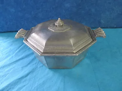 Vintage Dutch Oven Pewter Pot W/ Lid  International Silver USA • $4.99