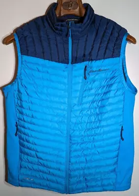 Eddie Bauer Vest Mens Medium First Ascent Stormdown 800 Goose Down Puffer Vest • $34.99