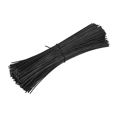 1000Pcs Metallic Twist Ties 0.04 X5.91  PVC Cable Cord Ties Black • £18.99