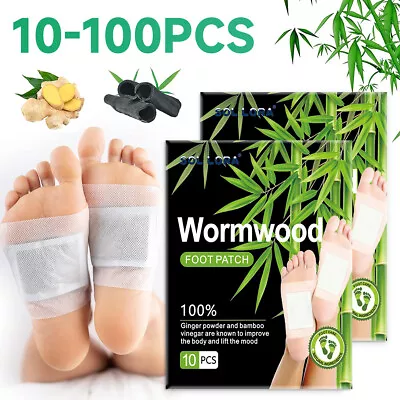Bandoo Detox Foot Patches Pads Body Toxins Feet Deep Cleansing Natural Herbal • $6.36