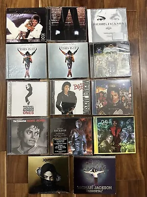 Lot Of 21 Michael Jackson CDs: Off The Wall-Thriller-This Is It-Immortal-Bad++ • $99.99