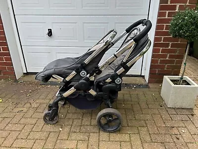 ICandy Peach Truffle  Double Twin Pushchair Main Seat Footmuff And Blossom Cot • £450