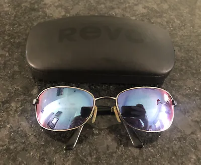$199.99 • Buy Vintage Revo 3017 Blue Mirror H20 Polarized Sunglasses With Case Retail $485