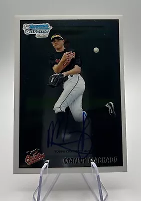 2010 Bowman Chrome Manny Machado Auto 1st RC BDPP80 • $250