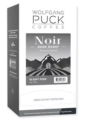 Wolfgang Puck Soft Coffee Pods Noir 12 Gram Soft Pods 16 Count (Pack Of 3) • $34.93