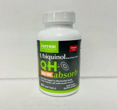 Jarrow Formulas Ubiquinol QH-Absorb 200mg 60 Softgels EXP: 10/24- NEW/ SEALED • $39.20