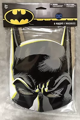 NEW DC Comics BATMAN Paper Birthday Party Masks 8ct Pack • $8.99