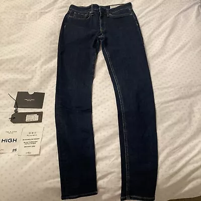 Rag & Bone High Rise Skinny Jeans 25 ‘Marine Blue’ • £25