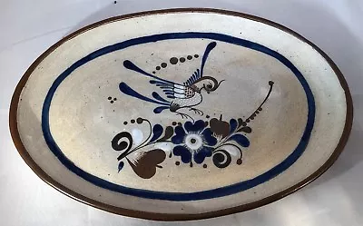 Mexican Bird Large Ceramic Platter 15  X 10  Made In Mexico • $18