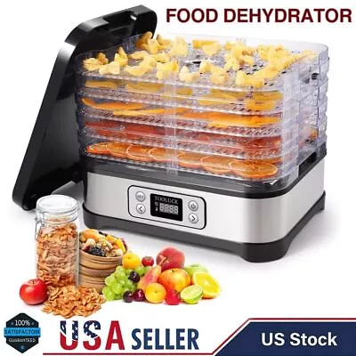 $56.48 • Buy 5-Trays Electric Food Dehydrator Machine Commercial Fruit Jerky Beef Meat Dryer#