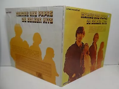 Mamas & Papas 20 Golden Hits 2 Lp Gatefold Abc Dunhill 1973 Lp Vinyl Record • $23.49