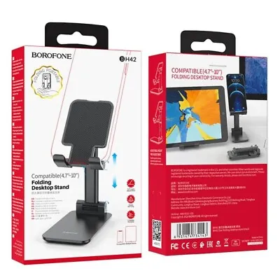 Black Folding Desktop Phone HolderTablet Stand Compatible For Cell Phone/Tablet • $17.99