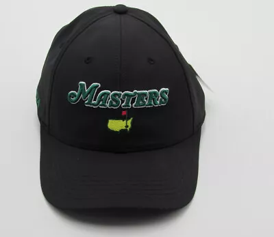 2024 Masters Black Embroidered Logo  Tech Hat Augusta Golf NWT 188835 • $64