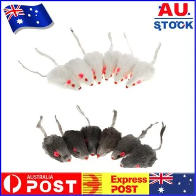 $11.99 • Buy 12pcs Plush Catmint Simulation Mouse Cat Pet Catnip Teasing Interactive Toy AU