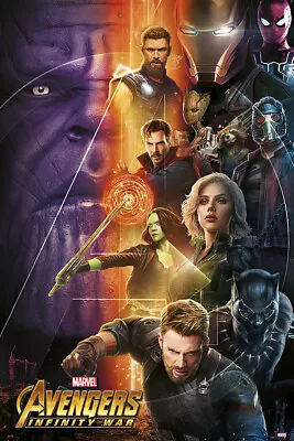 Avengers: Infinity War - Movie Poster / Print (Good Vs. Evil - Montage) • $12.99