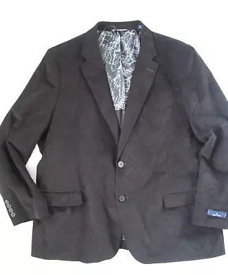 NWT Nautica Jensen Blazer Jacket Mens 48R Black Corduroy Sport Coat New • $40.99