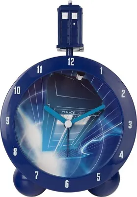 NEW Underground Toys Dr Doctor Who Tardis Topper Alarm Clock 11cm Diameter • $49.95