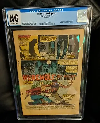 Marvel Spotlight #2 CGC NG(No Grade) 1st Werewolf By Night Neal Adams  • $125