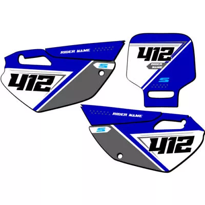 YZ 85 SG65 Custom MX Number Plates Senge Graphics Kit Compatible With Yamaha • $65.99