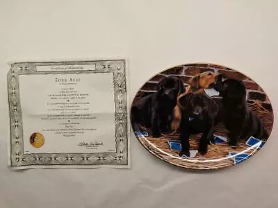£6.98 • Buy Franklin Mint  Collectors Plate Four Aces  Labrador  Puppies Nigel Hemming