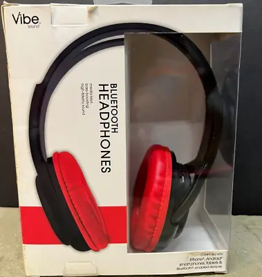 Vibe Sound Bluetooth Wireless HEADPHONES Model #DG-K345-ASST NIP New In Box.  -E • $7.99