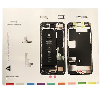 Magnetic Screw Mat For IPhone 8 Phone Repair Disassembly Guide • £7.99