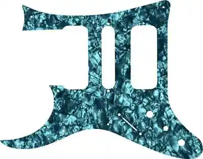 WD Custom Pickguard For Left Hand Ibanez 8 String TAM10 #28AQ Aqua Pearl/Blac... • $51.99