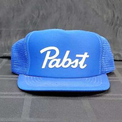 Vintage Pabst Blue Ribbon Beer Hat Adjustable Trucker Snapback Mesh Collectible  • $12.71