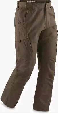 Men's Guide Gear Ripstop Cargo Work Pants Size 40x34 Brown • $15.16